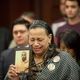 Miyoshia Bailey cries as she describes how her only son, Cortez Bailey, 23, was shot to death in Chicago during a press conference featuring supporters of gun control and family members of gun-violence victims on Capitol Hill in Washington, D.C., on Dec. 10, 2015.
Allison Shelley/Getty Images